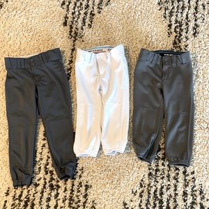 Girls softball pants size M
